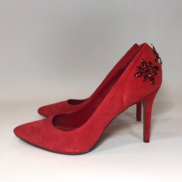 michael kors claire suede pump